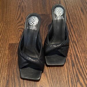 Vince Camuto Black Leather heels